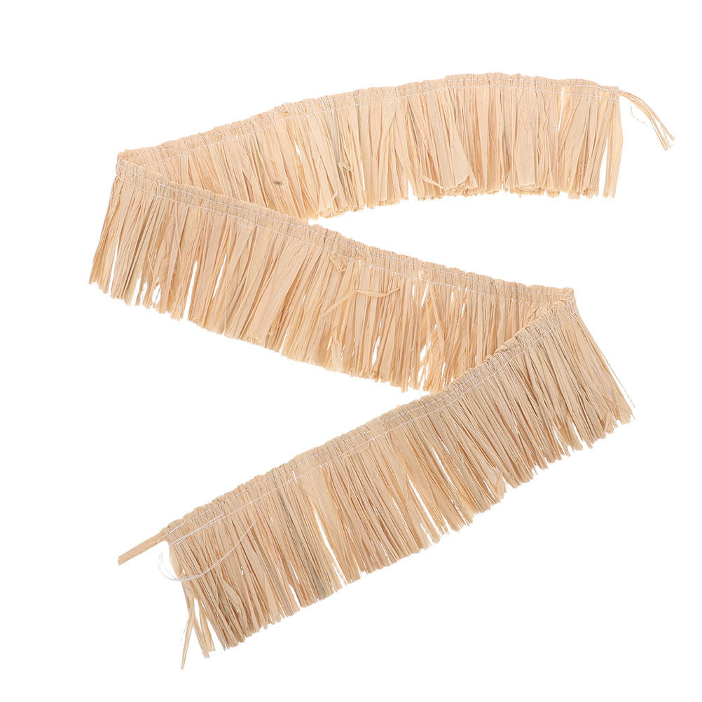 Embellish Craft - Tropical Raffia Straw Tassel Fringe Handcrafted