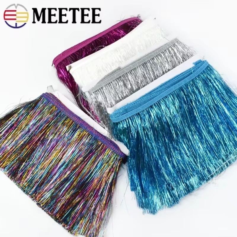 5/10Meters 10/15/20cm Sequin T - Beaded Trim Fringe reseña y precio