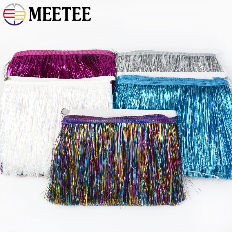 5/10Meters 10/15/20cm Sequin T - Beaded Trim Fringe reseña y precio