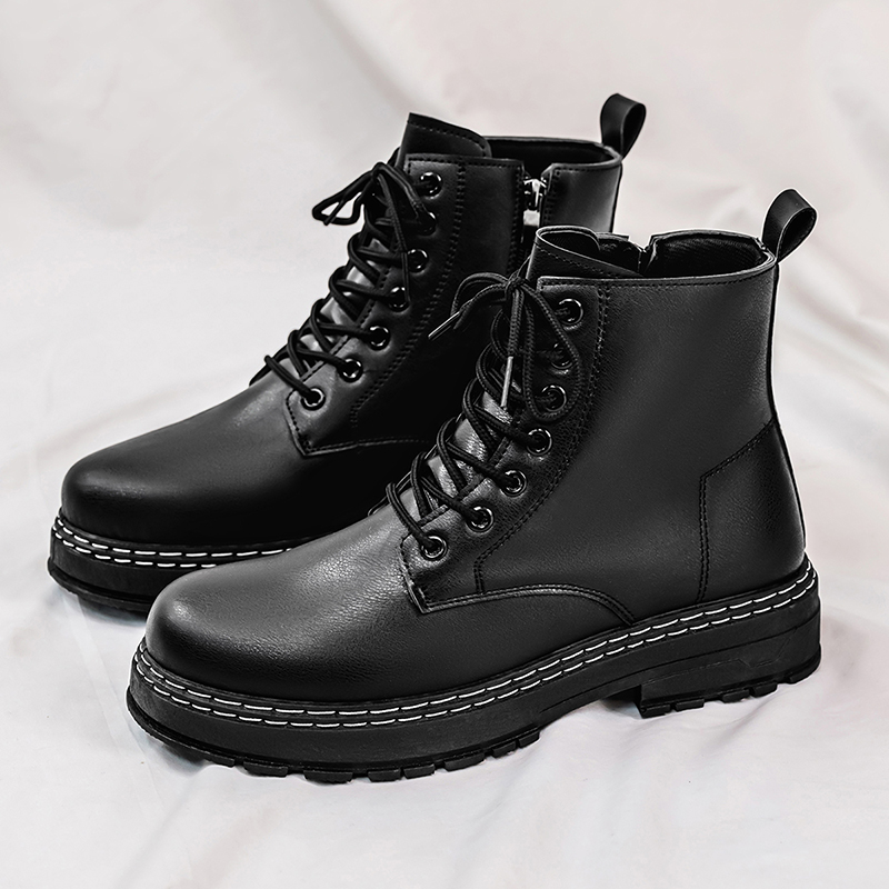 Men's 4-Season Black Patent Le - Guipure Lace Panel reseña y precio