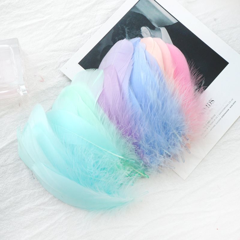 100pcs Natural Goose Feathers  - Feather Trim Marabou reseña y precio
