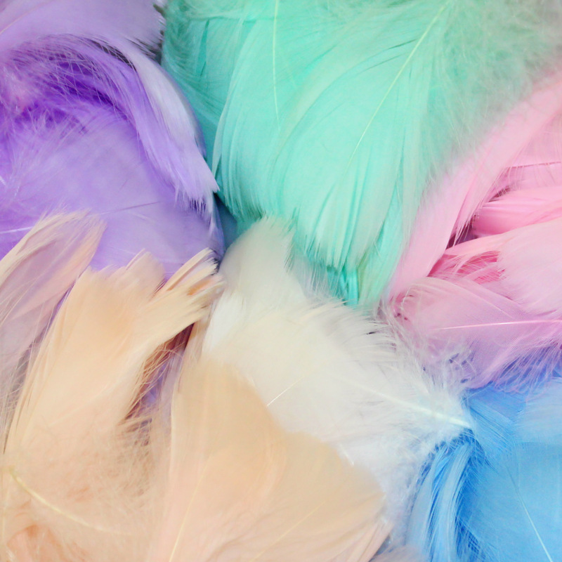 100pcs Natural Goose Feathers  - Feather Trim Marabou reseña y precio