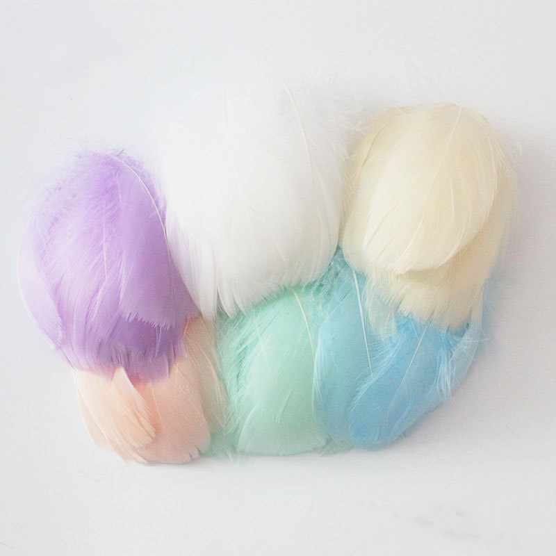 100pcs Natural Goose Feathers  - Feather Trim Marabou reseña y precio