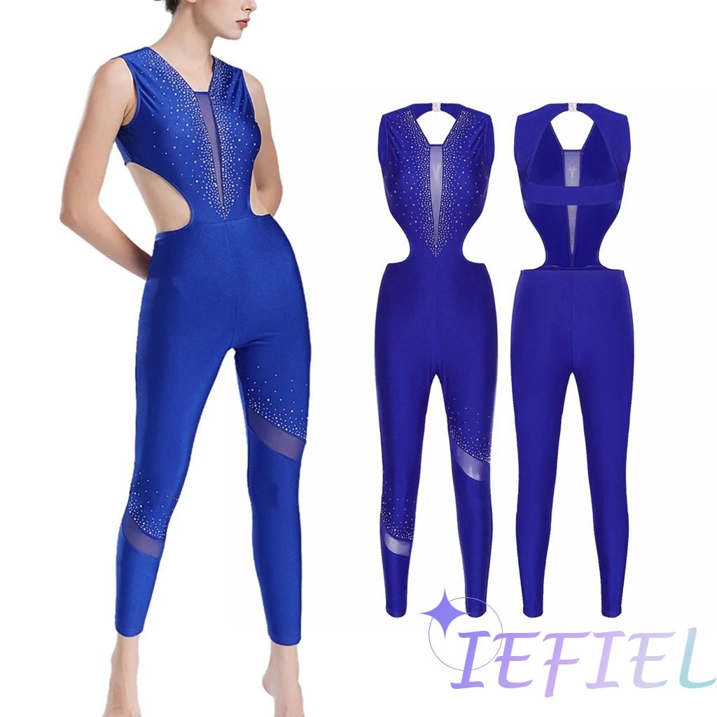 Women Sleeveless Shiny Rhinest - Rhinestone Banding Trim reseña y precio