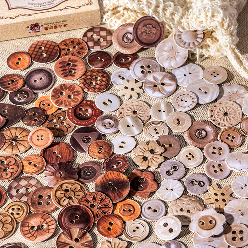 JIANQI 100 Sheets Button shape - Embellishments For Scrapbooking reseña y precio