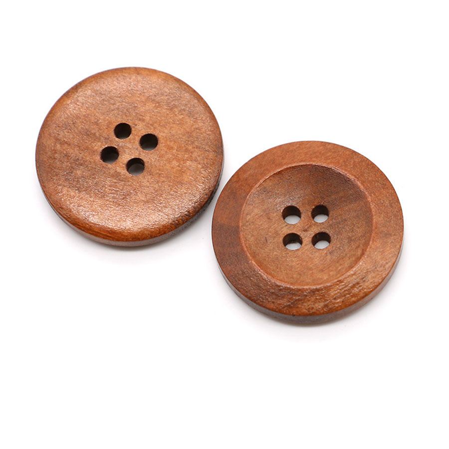10pcs 18mm Round Wooden Button - Embellishments For Scrapbooking reseña y precio
