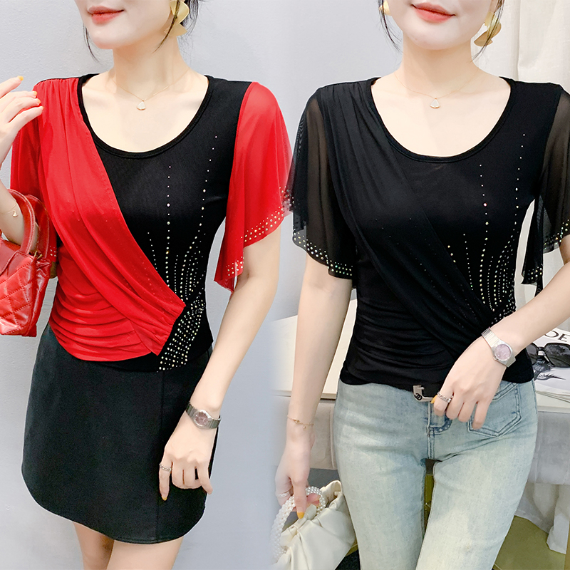 2025 Summer Women's Mesh Top:  - Beaded Trim Fringe reseña y precio