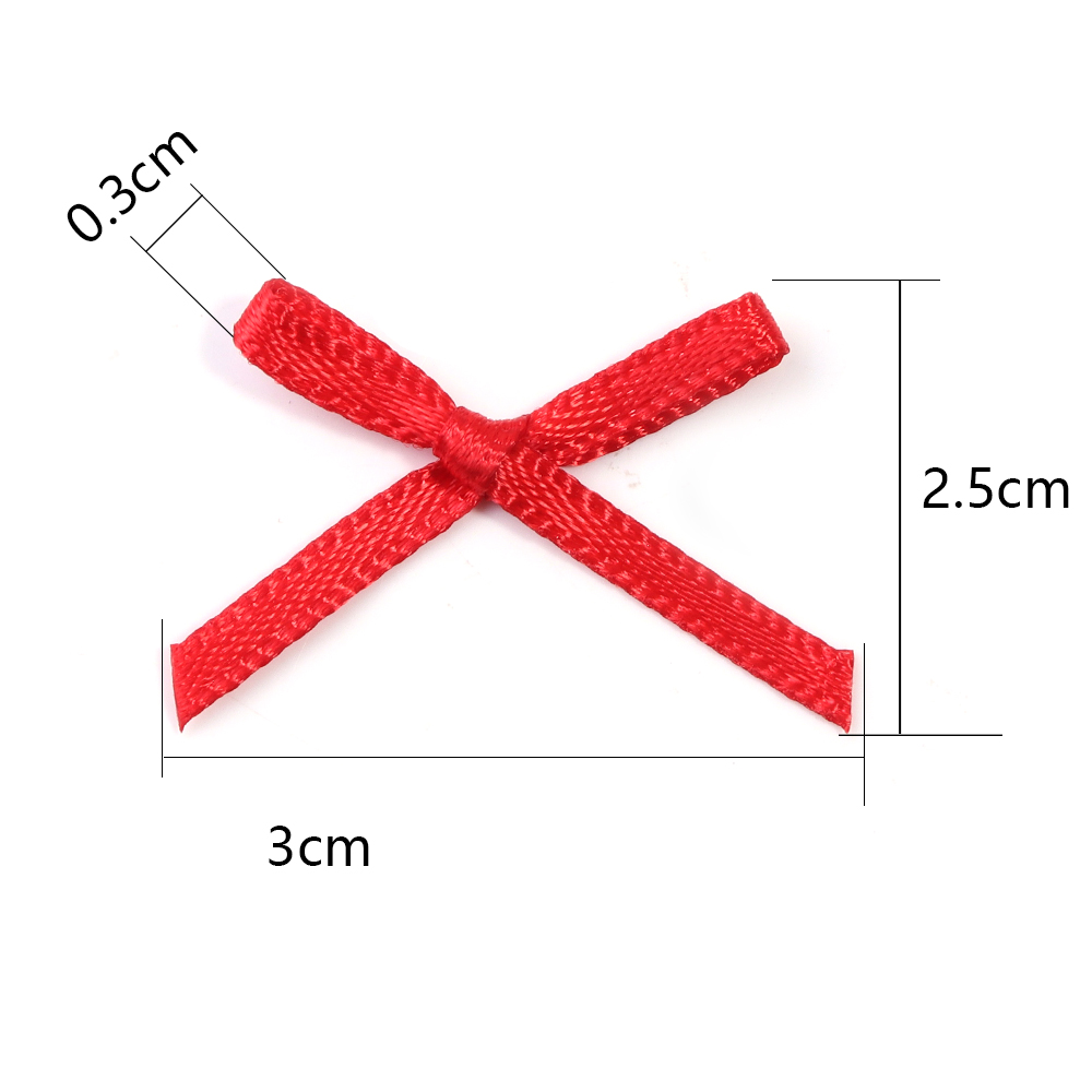 50Pcs 2.5x3cm Ribbons Mini Sat - Embellishments For Scrapbooking reseña y precio