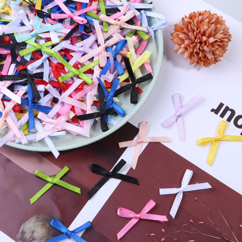 50Pcs 2.5x3cm Ribbons Mini Sat - Embellishments For Scrapbooking reseña y precio