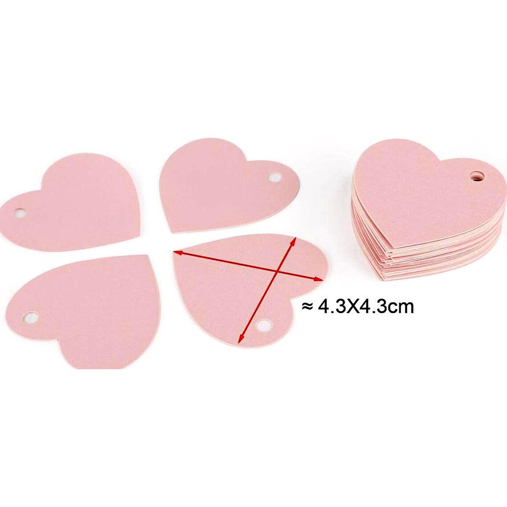 50Pcs Pink Heart-Shaped Paper  - Embellish Craft reseña y precio