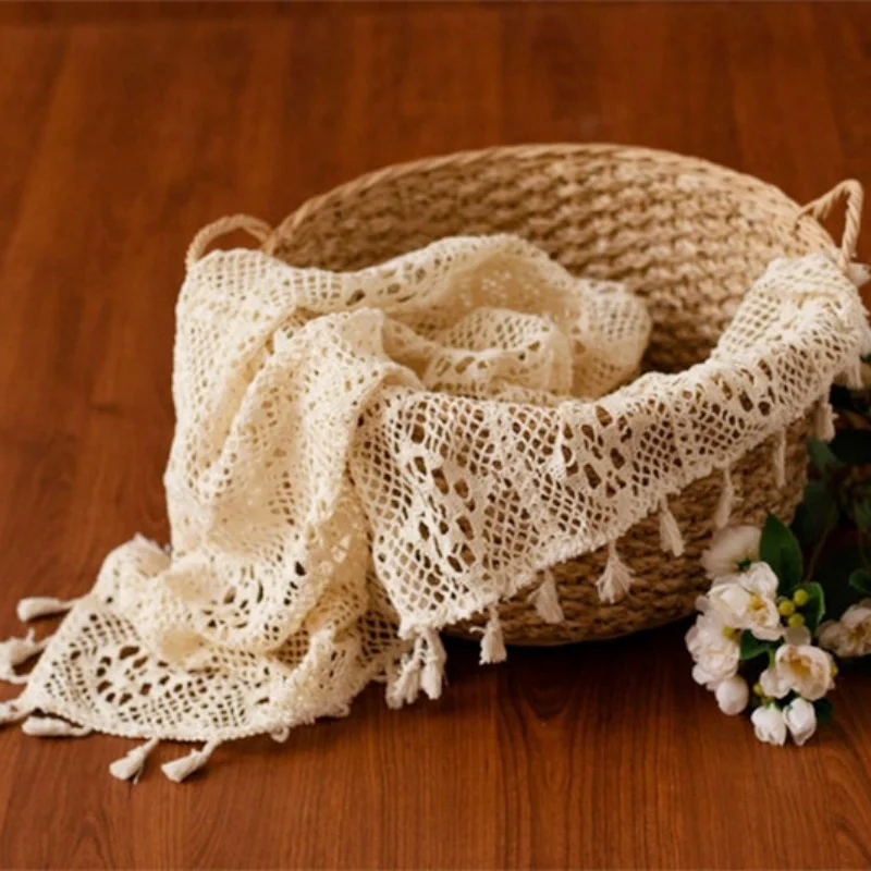 Newborn Photography Props Phot - Tassel Fringe Trim reseña y precio