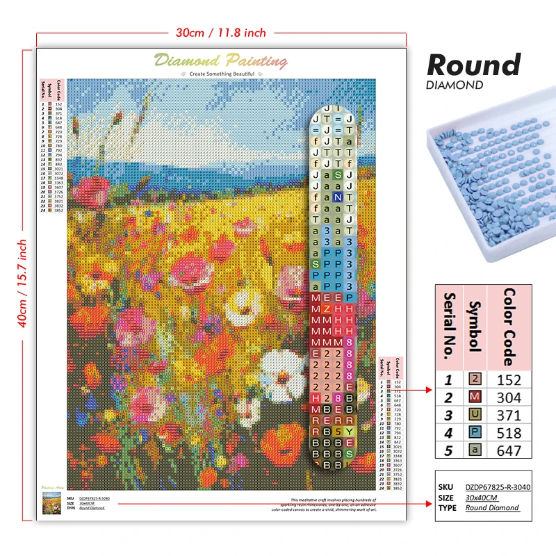 1PC frameless Diamond Painting - Embroidery Embellishments reseña y precio