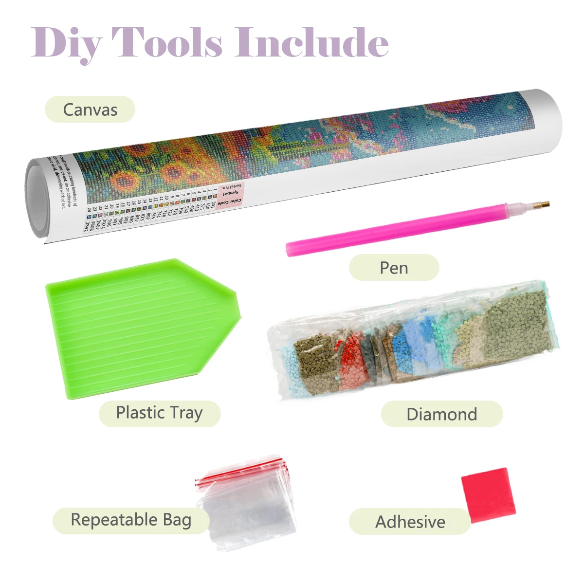 1PC frameless Diamond Painting - Embroidery Embellishments reseña y precio