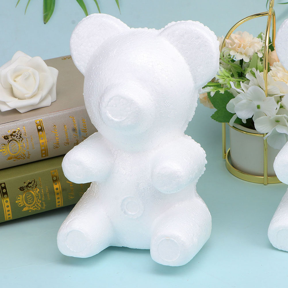 2Pcs White Foam Bear Ornament  - Embellish Craft reseña y precio