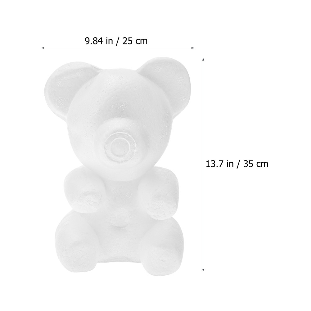 2Pcs White Foam Bear Ornament  - Embellish Craft reseña y precio
