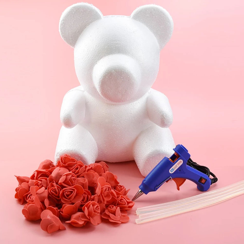 2Pcs White Foam Bear Ornament  - Embellish Craft reseña y precio
