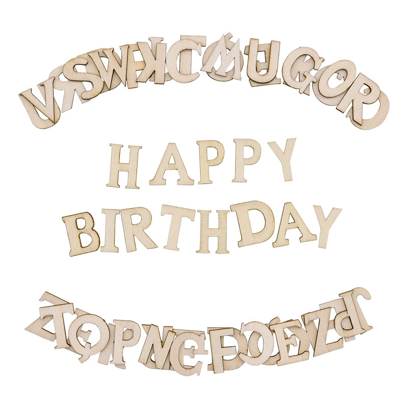 100pcs Letters Wooden Alphabet - Embellishments For Scrapbooking reseña y precio