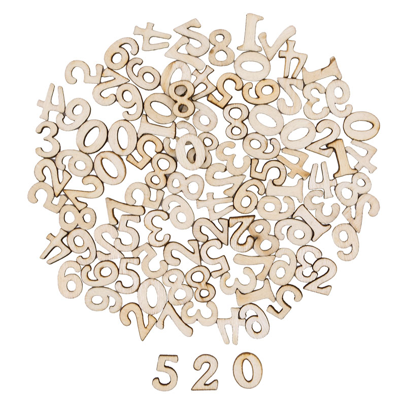 100pcs Letters Wooden Alphabet - Embellishments For Scrapbooking reseña y precio