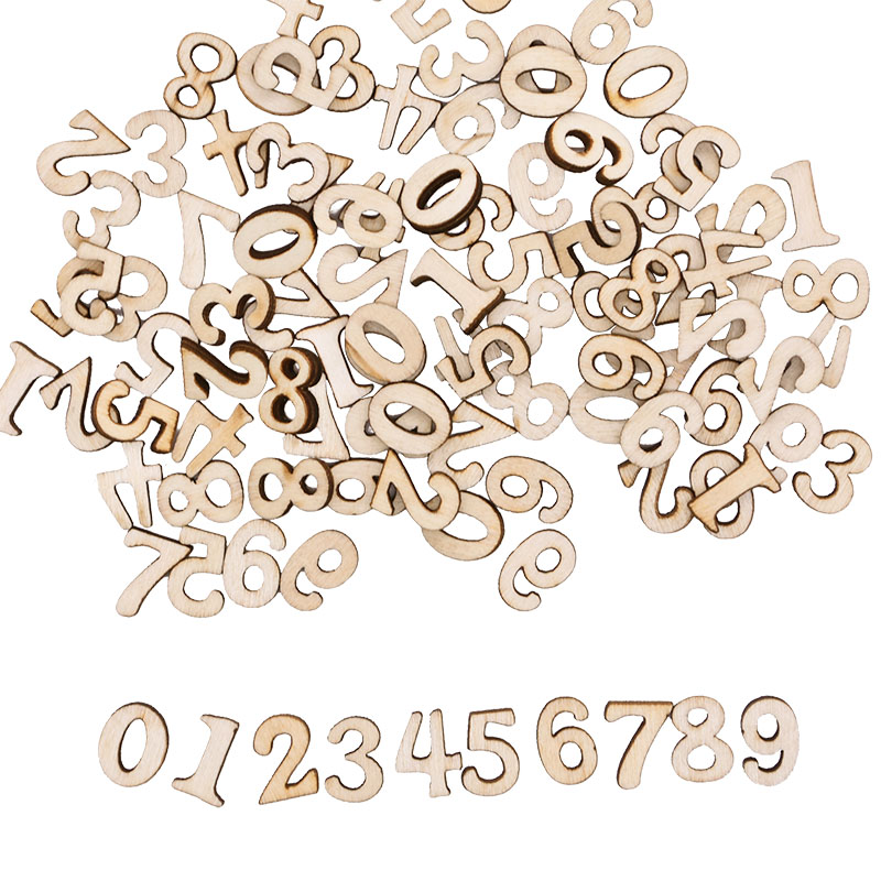 100pcs Letters Wooden Alphabet - Embellishments For Scrapbooking reseña y precio