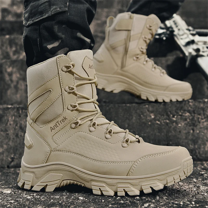 New Men Tactical Boots Hunting - Guipure Lace Panel reseña y precio