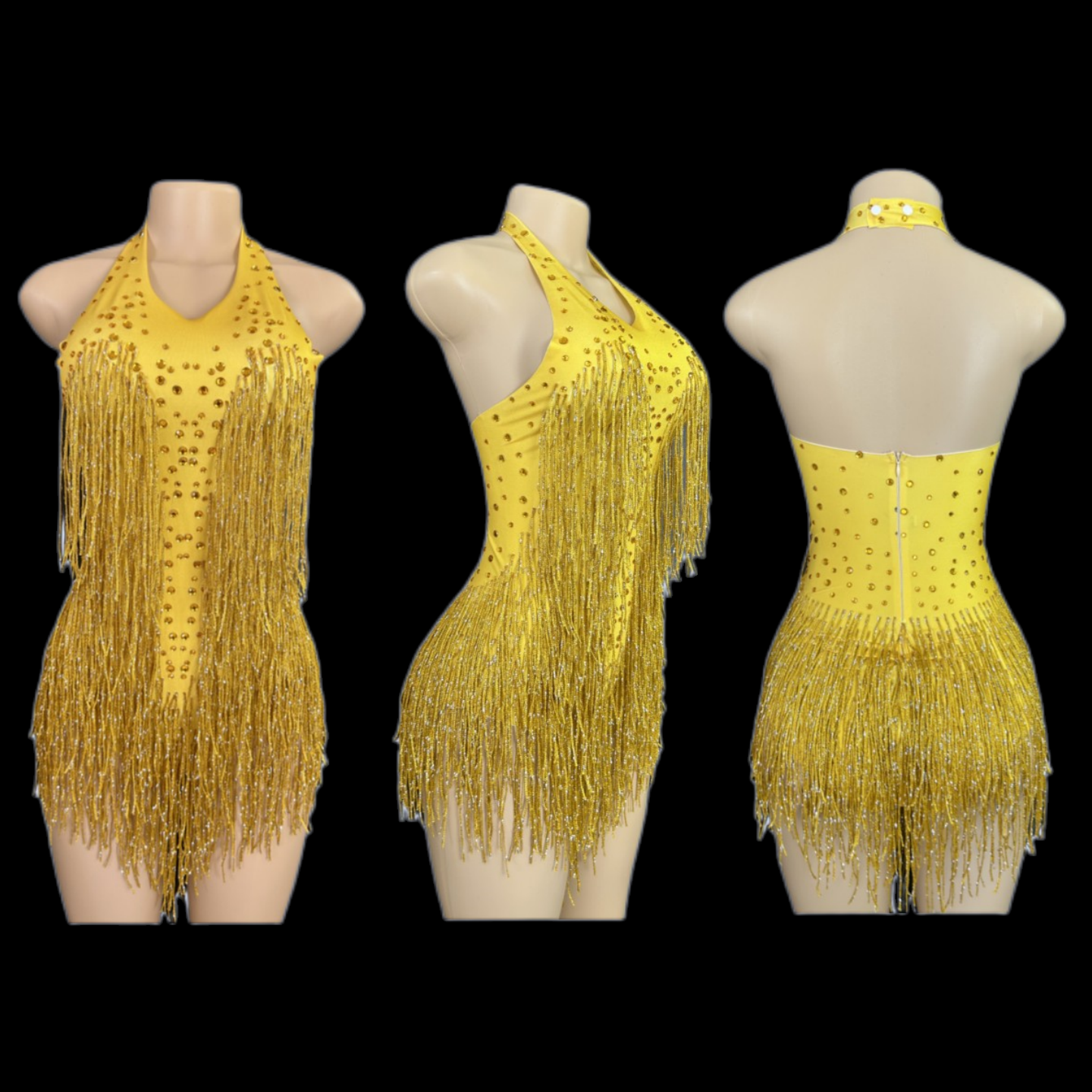 Sparkly Rhinestones Fringe Bod - Rhinestone Banding Trim reseña y precio