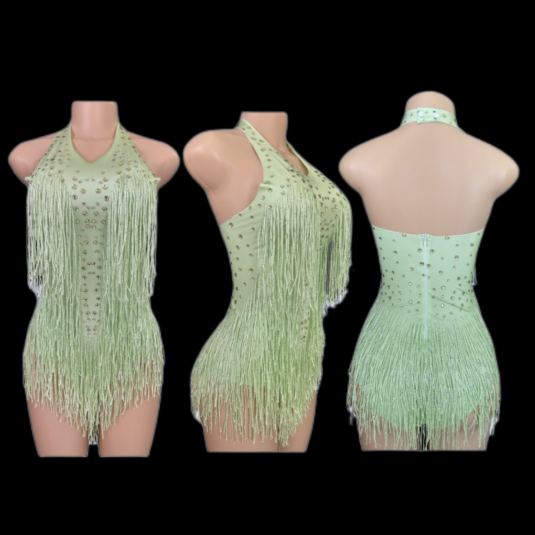 Sparkly Rhinestones Fringe Bod - Rhinestone Banding Trim reseña y precio