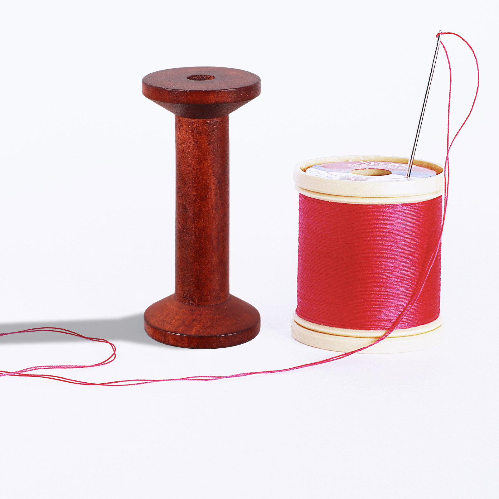 6Pcs Smooth Wood Thread Spools - Embroidery Craft reseña y precio