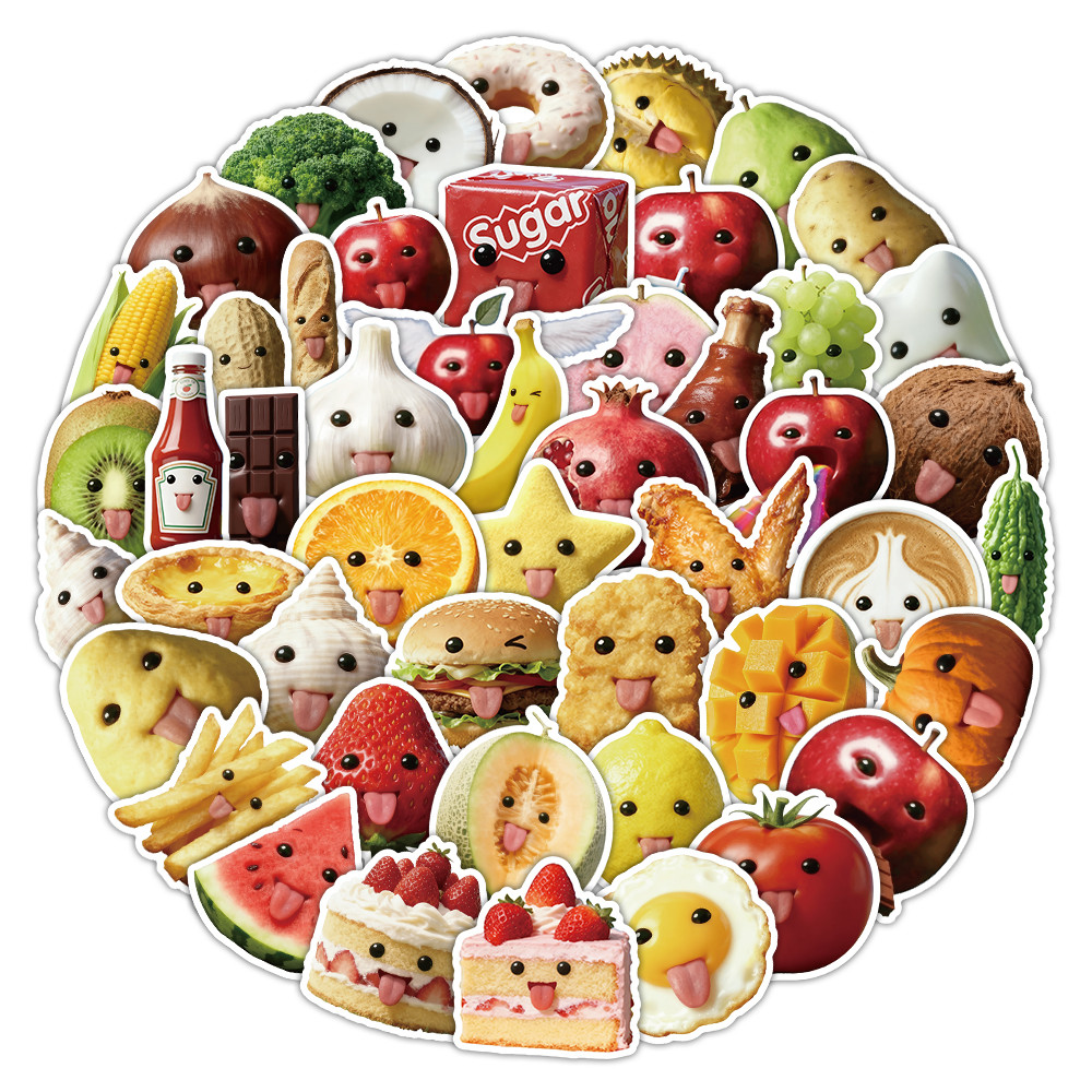 53 Pcs Abstract Art Style Food - Craft Embellishment World reseña y precio