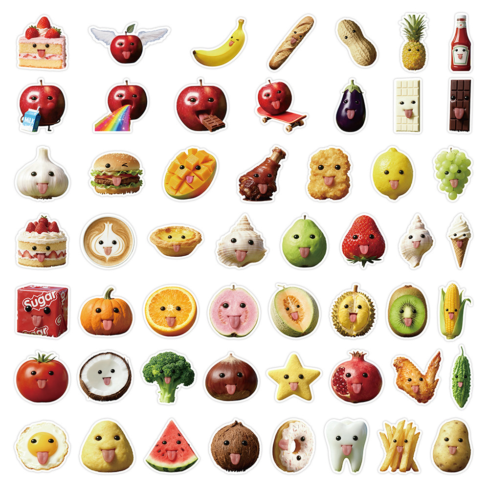 53 Pcs Abstract Art Style Food - Craft Embellishment World reseña y precio