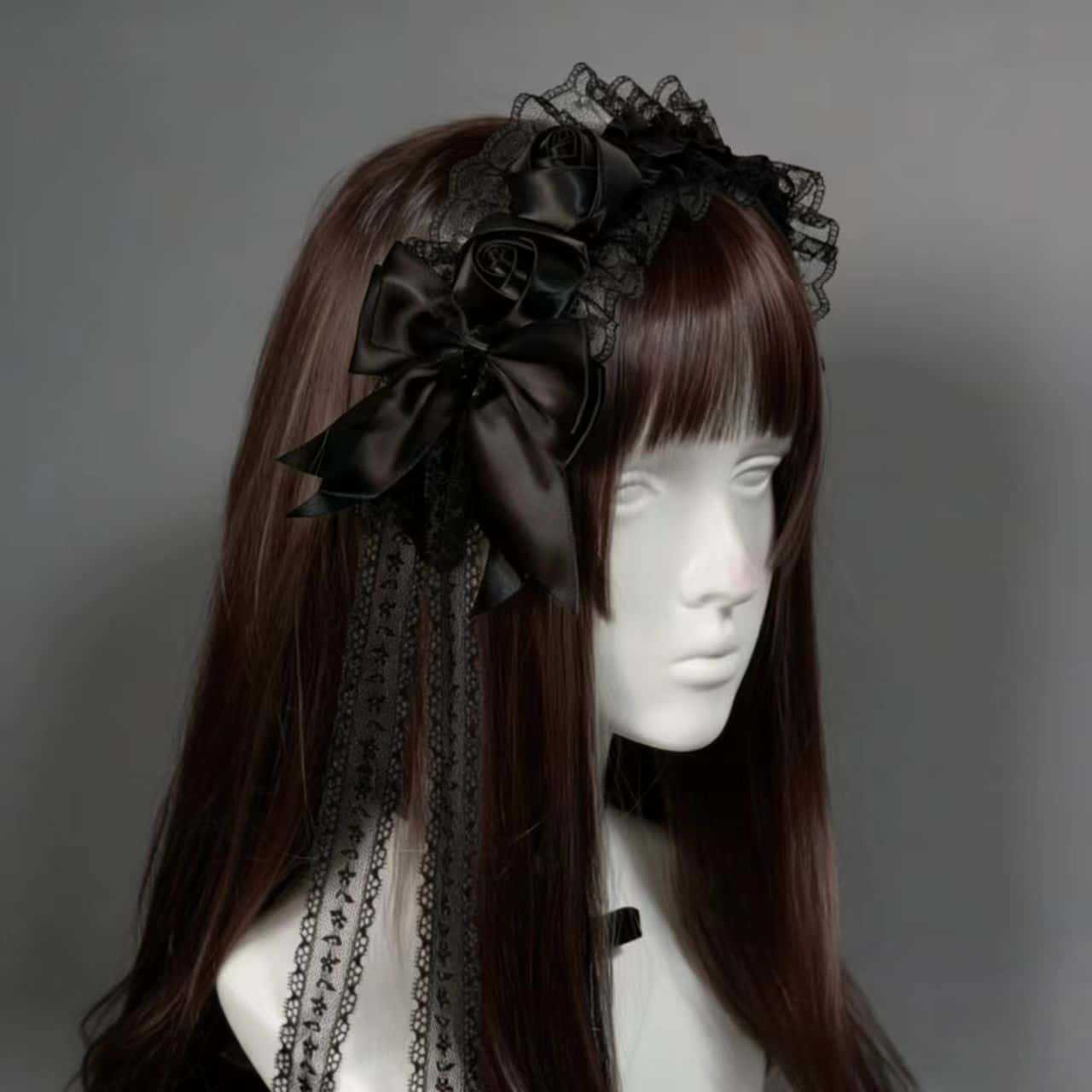 Gothic Lolita Lace Headbands f - Tassel Fringe Trim reseña y precio