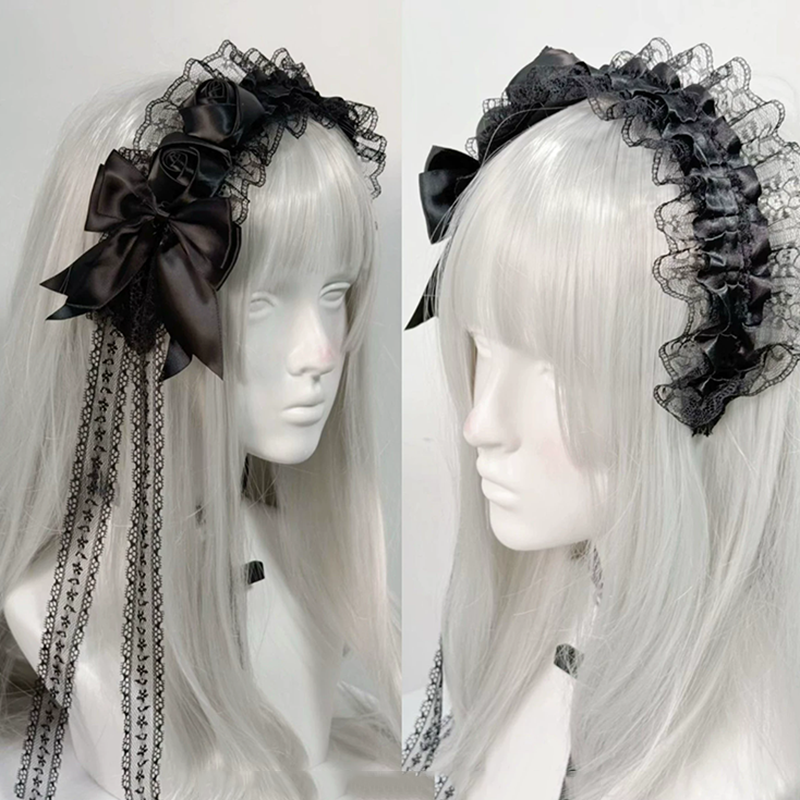 Gothic Lolita Lace Headbands f - Tassel Fringe Trim reseña y precio