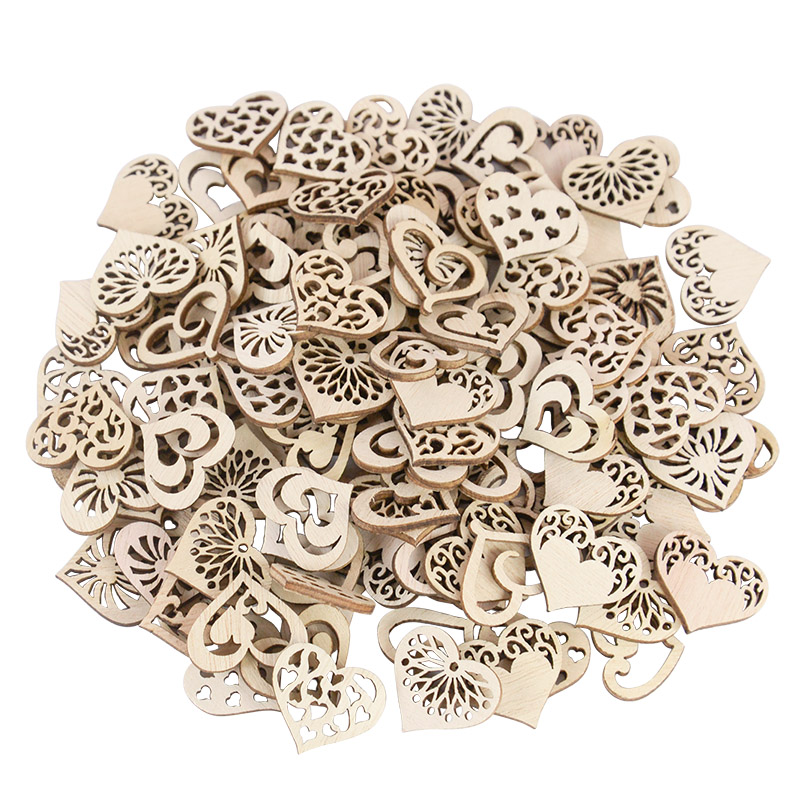 50/100pcs Hollowed Heart Patte - Embellishments For Scrapbooking reseña y precio
