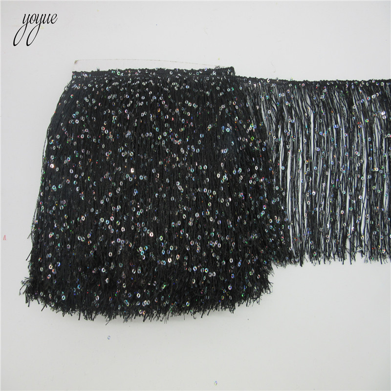YOYUE 1Yard 20CM Long Polyeste - Beaded Trim Fringe reseña y precio
