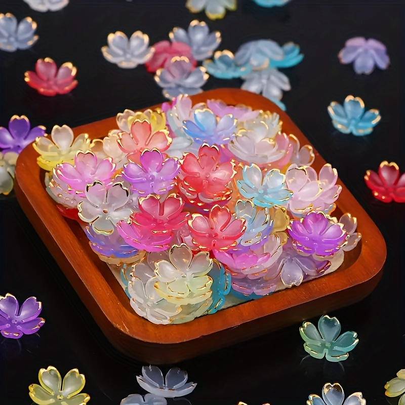 200/100pcs 15mm Colorful Acryl - Embroidery Embellishments reseña y precio