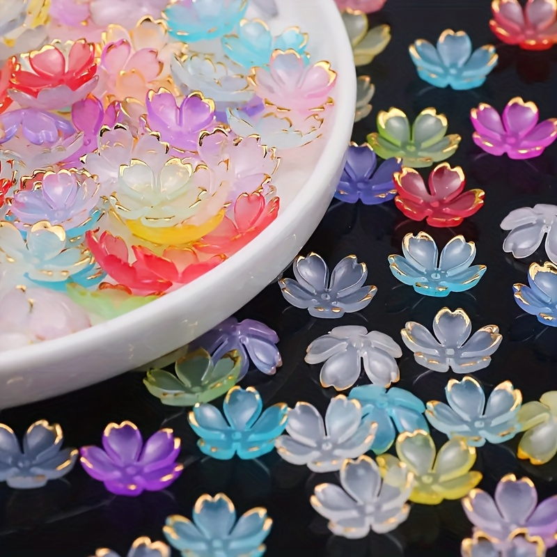 200/100pcs 15mm Colorful Acryl - Embroidery Embellishments reseña y precio