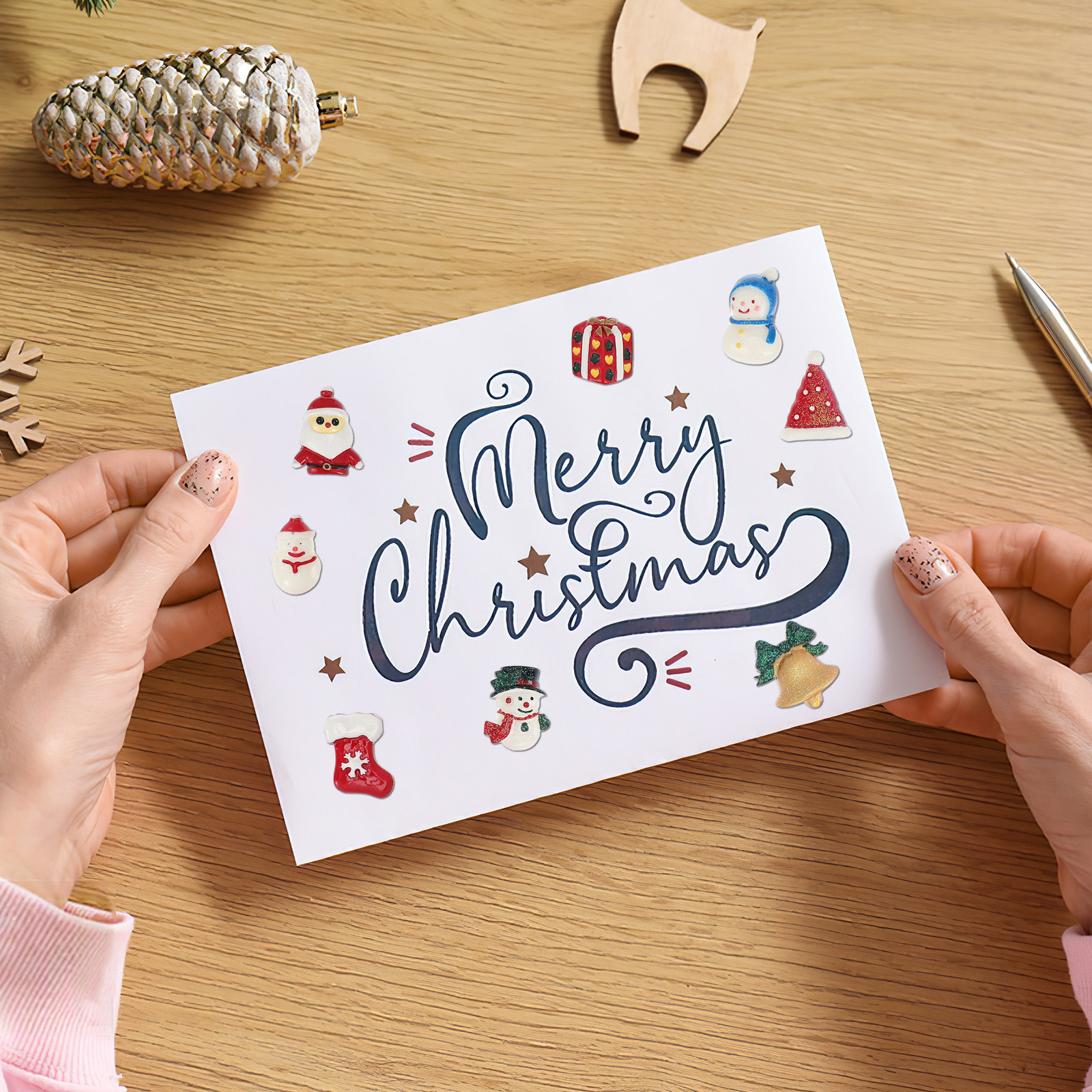 50 PCS Embellishment Christmas - Embellish Craft reseña y precio