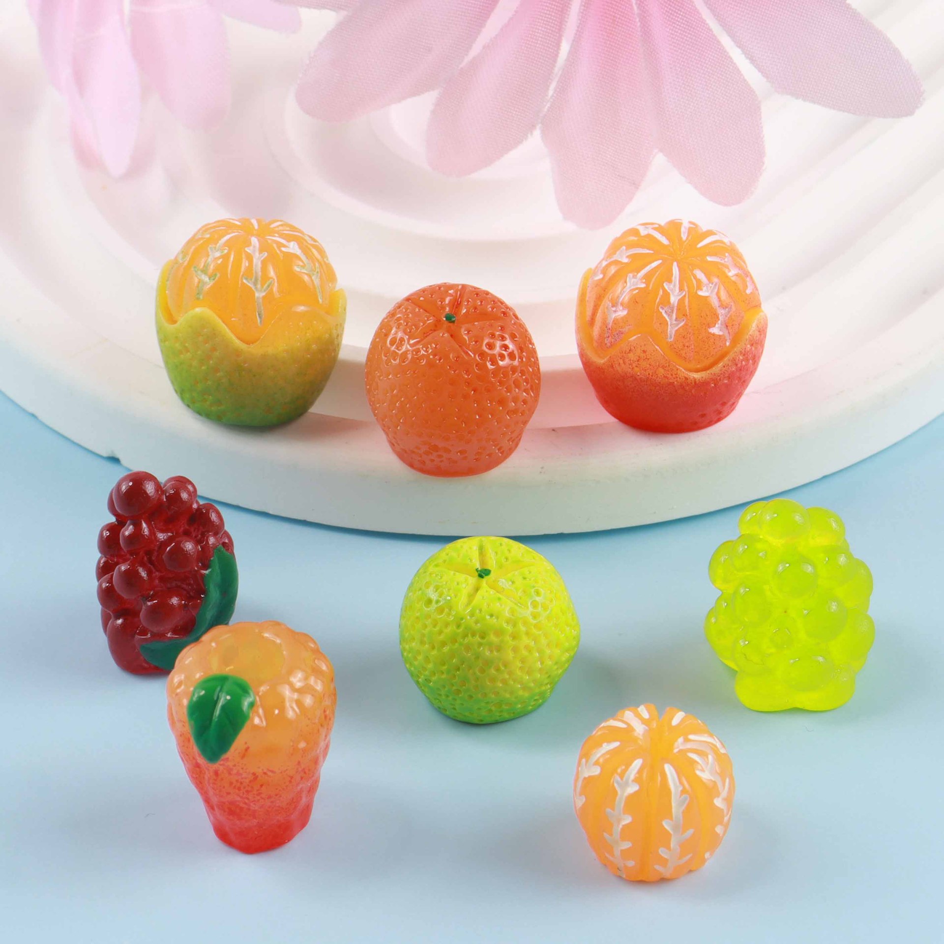 10pcs Diy Mini Resin Orange Fr - Christmas Craft Embellishment reseña y precio