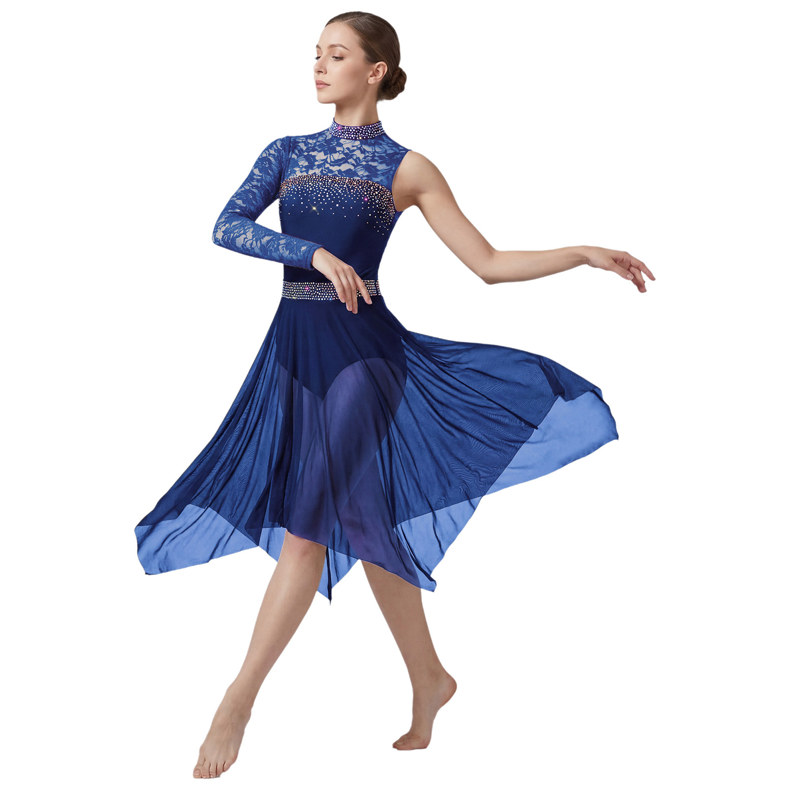 Women Lyrical Figure Skating D - Rhinestone Banding Trim reseña y precio