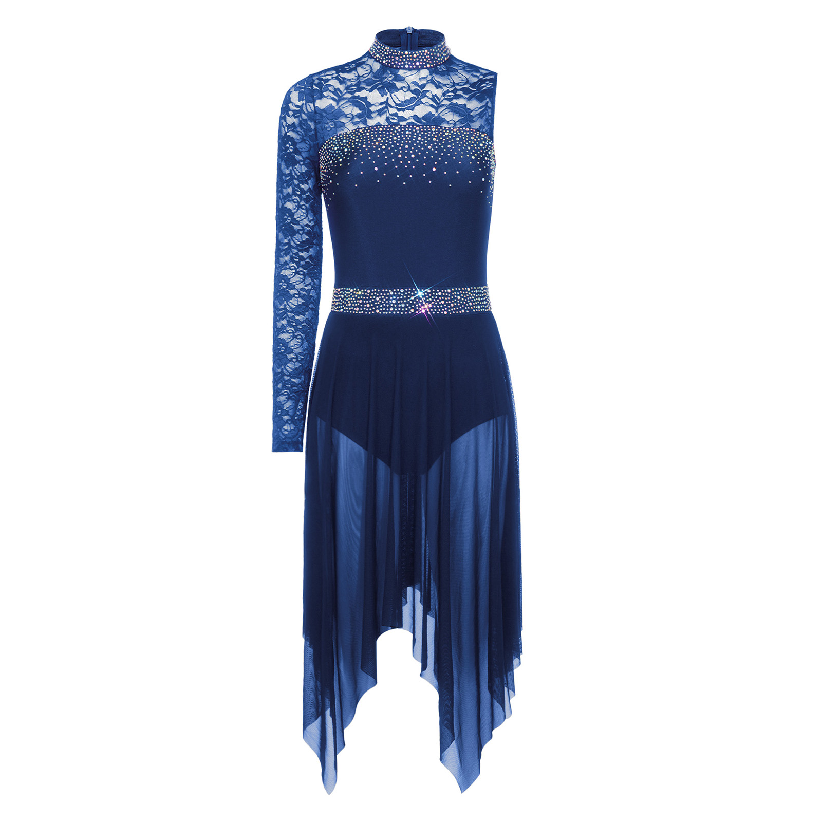 Women Lyrical Figure Skating D - Rhinestone Banding Trim reseña y precio