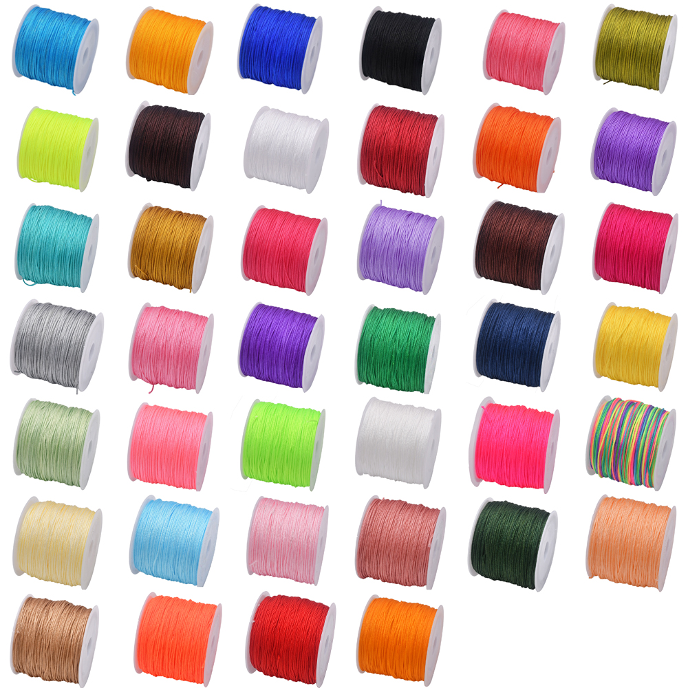 50Yds 0.8mm Crafts Nylon Cord  - Beaded Trim Fringe reseña y precio