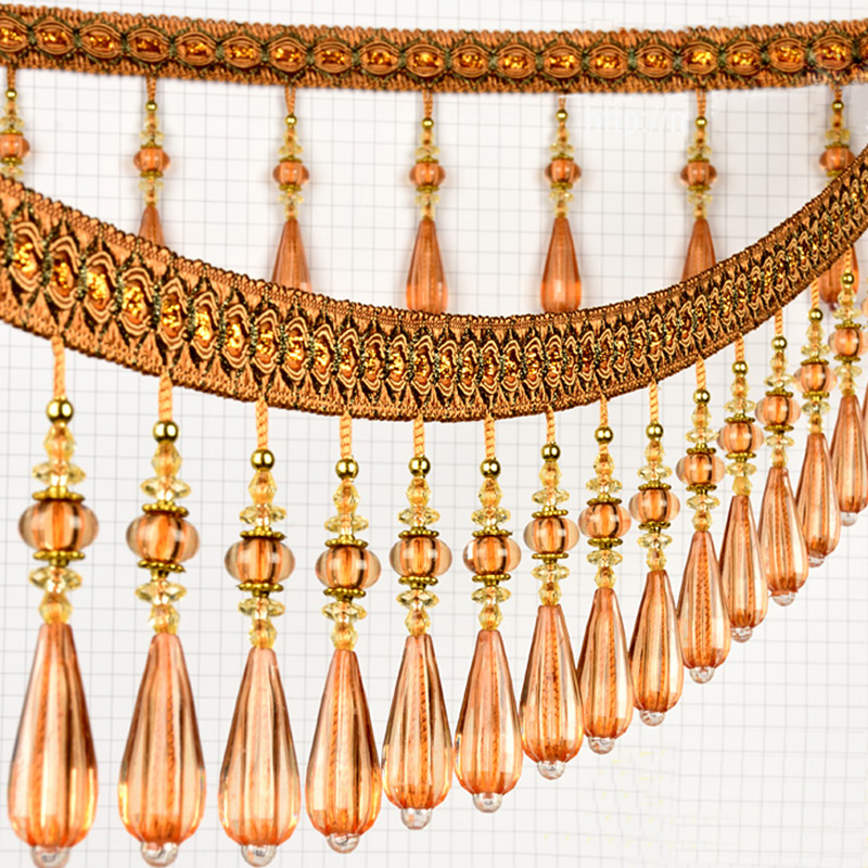1M Crystal Pendant Tassel Drop - Beaded Trim Fringe reseña y precio