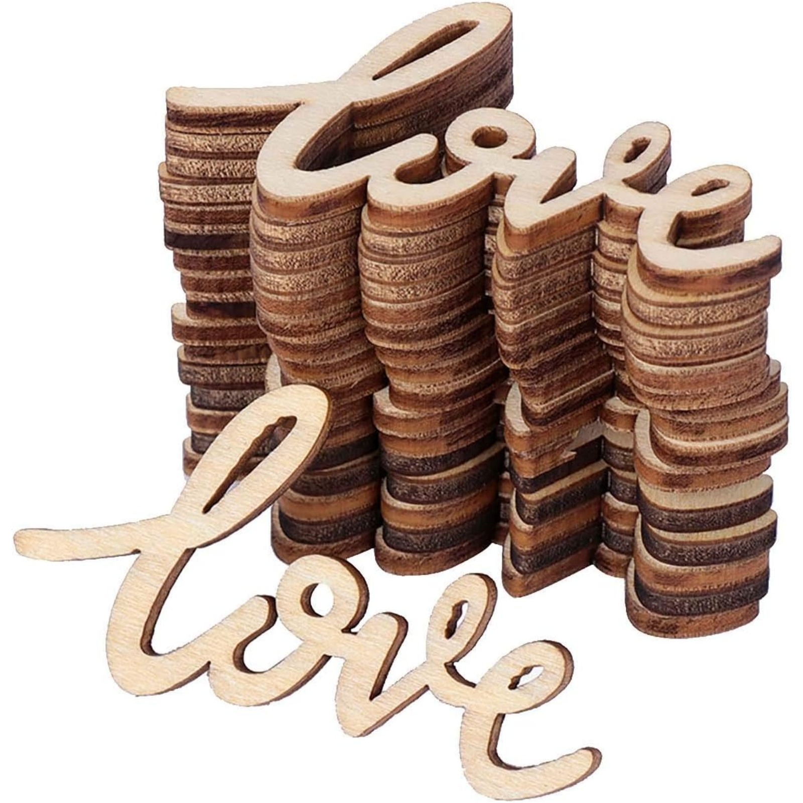 18/36 Pcs Little Love Wood Cra - Christmas Craft Embellishment reseña y precio