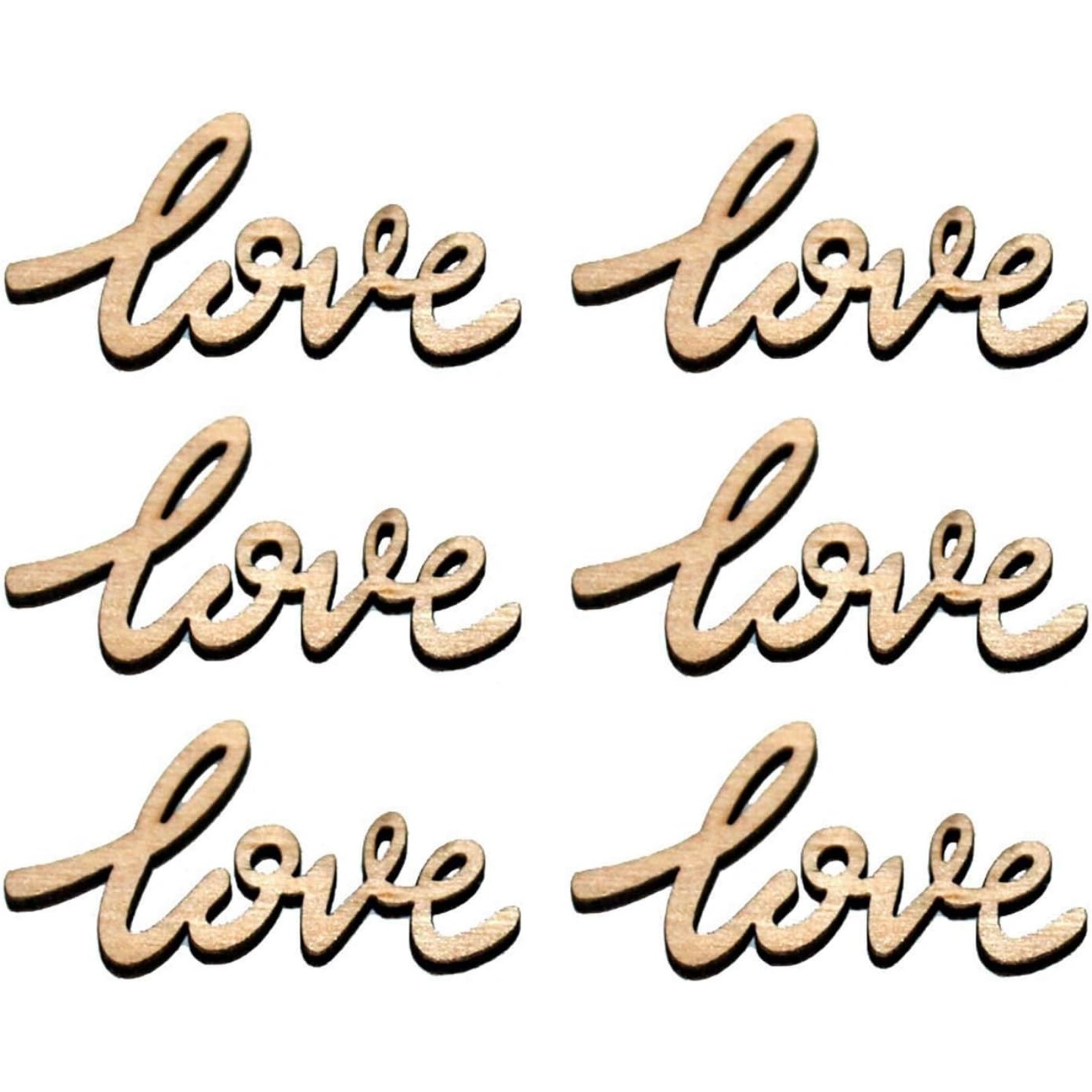 18/36 Pcs Little Love Wood Cra - Christmas Craft Embellishment reseña y precio