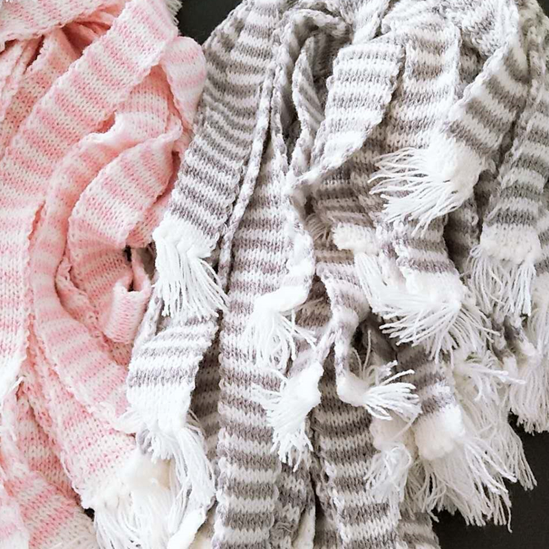 2-10PCS Hand Knitted Stripe Lo - Christmas Craft Embellishment reseña y precio