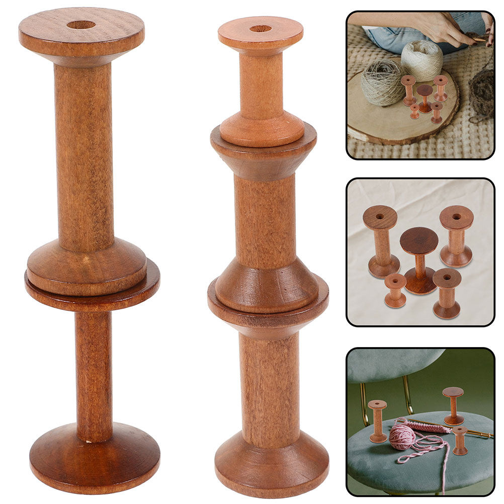 7Pcs Wooden Spindles for Sewin - Embroidery Craft reseña y precio