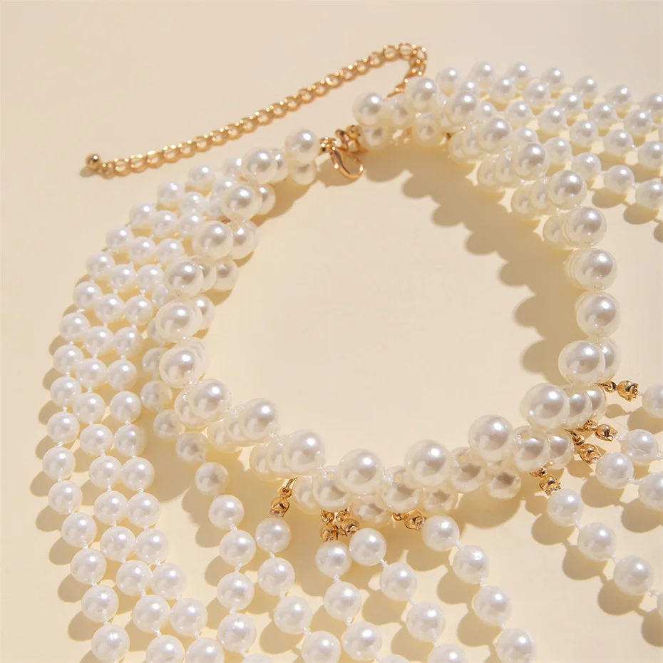 Bridal Tassel Imitation Pearl  - Pearl Trim Chain reseña y precio