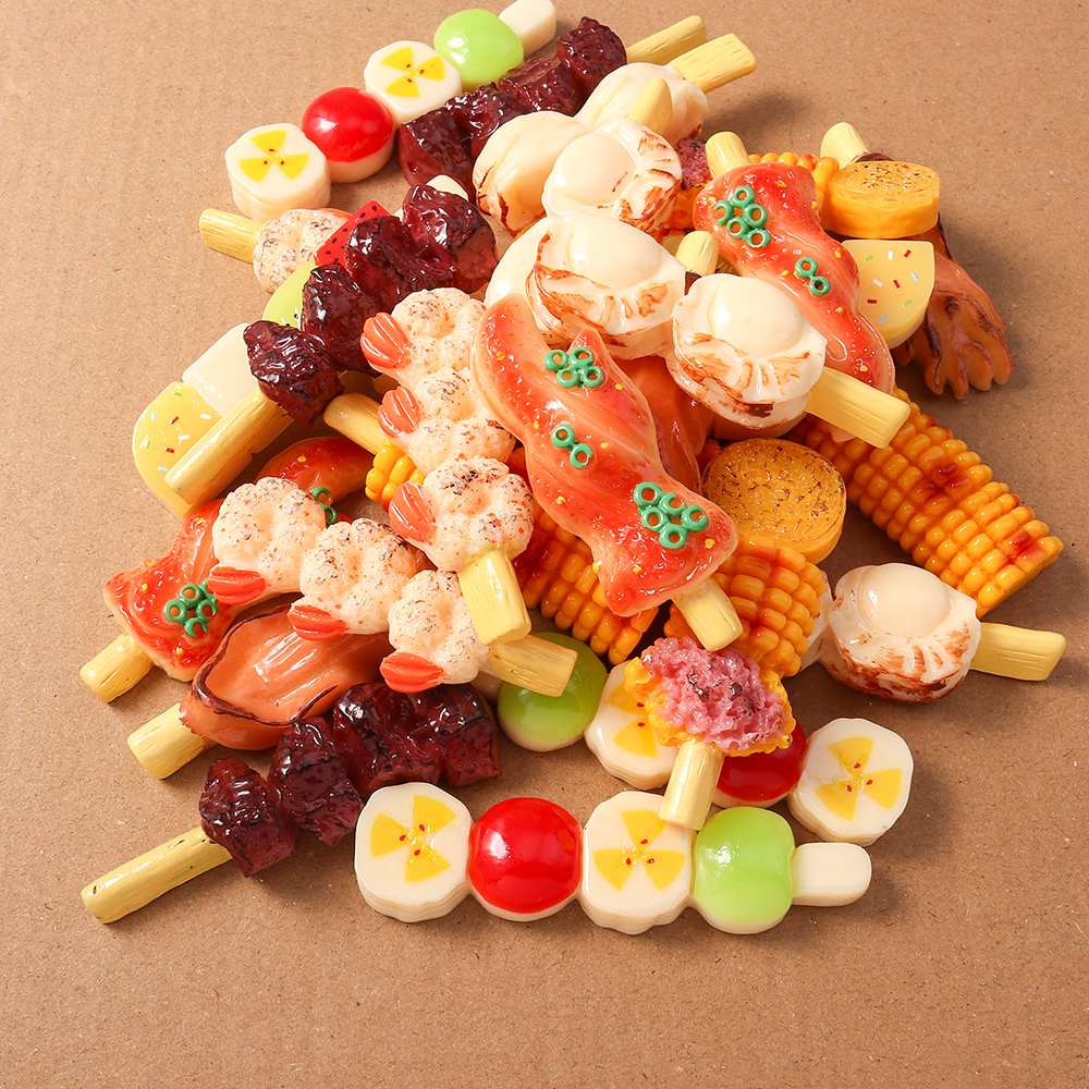 4pcs Simulation Foood Barbecue - Embellishments For Scrapbooking reseña y precio