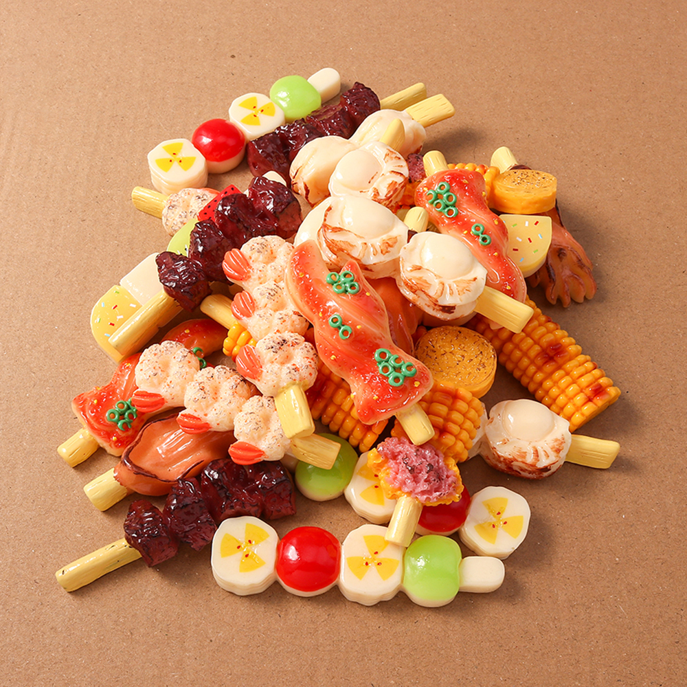 4pcs Simulation Foood Barbecue - Embellishments For Scrapbooking reseña y precio