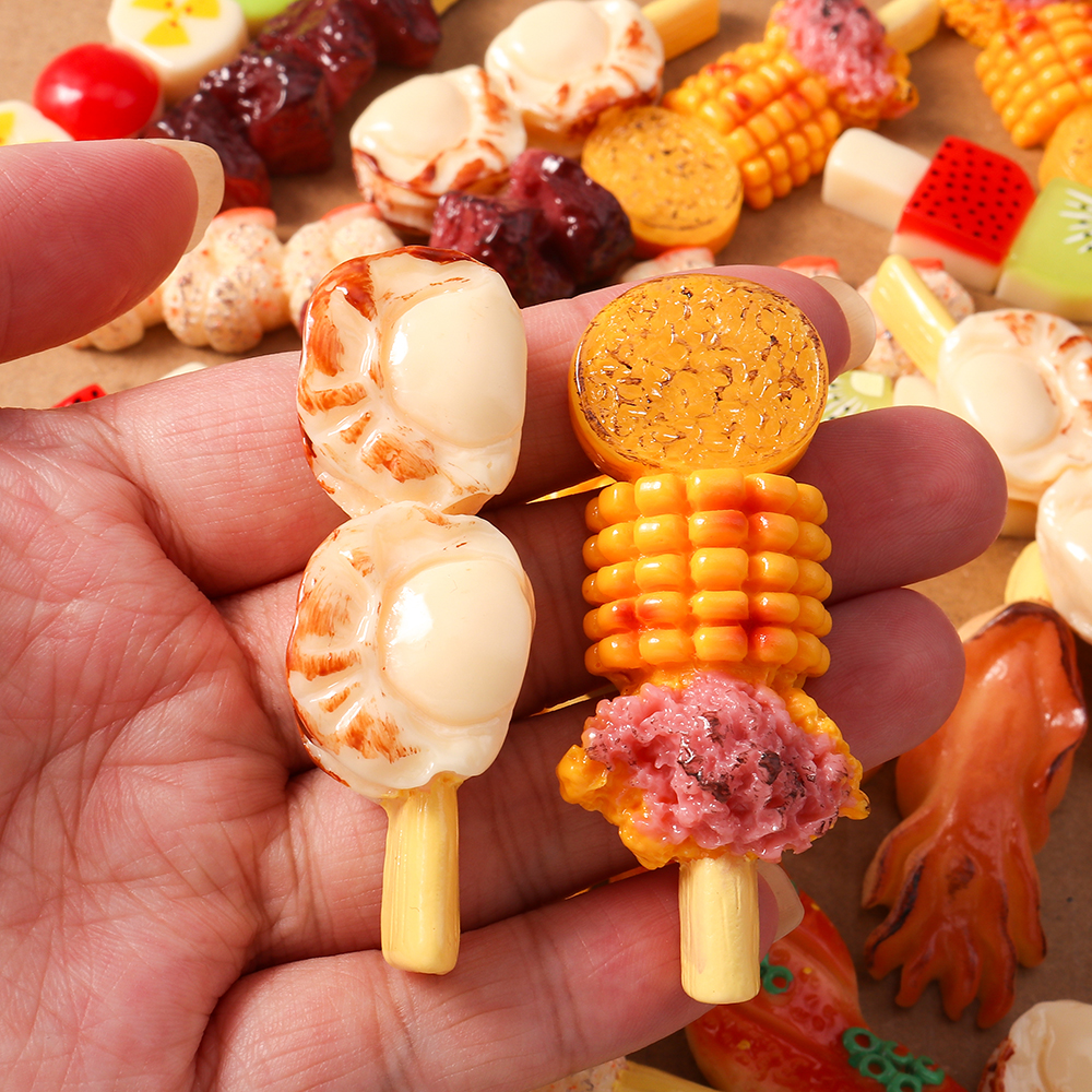4pcs Simulation Foood Barbecue - Embellishments For Scrapbooking reseña y precio