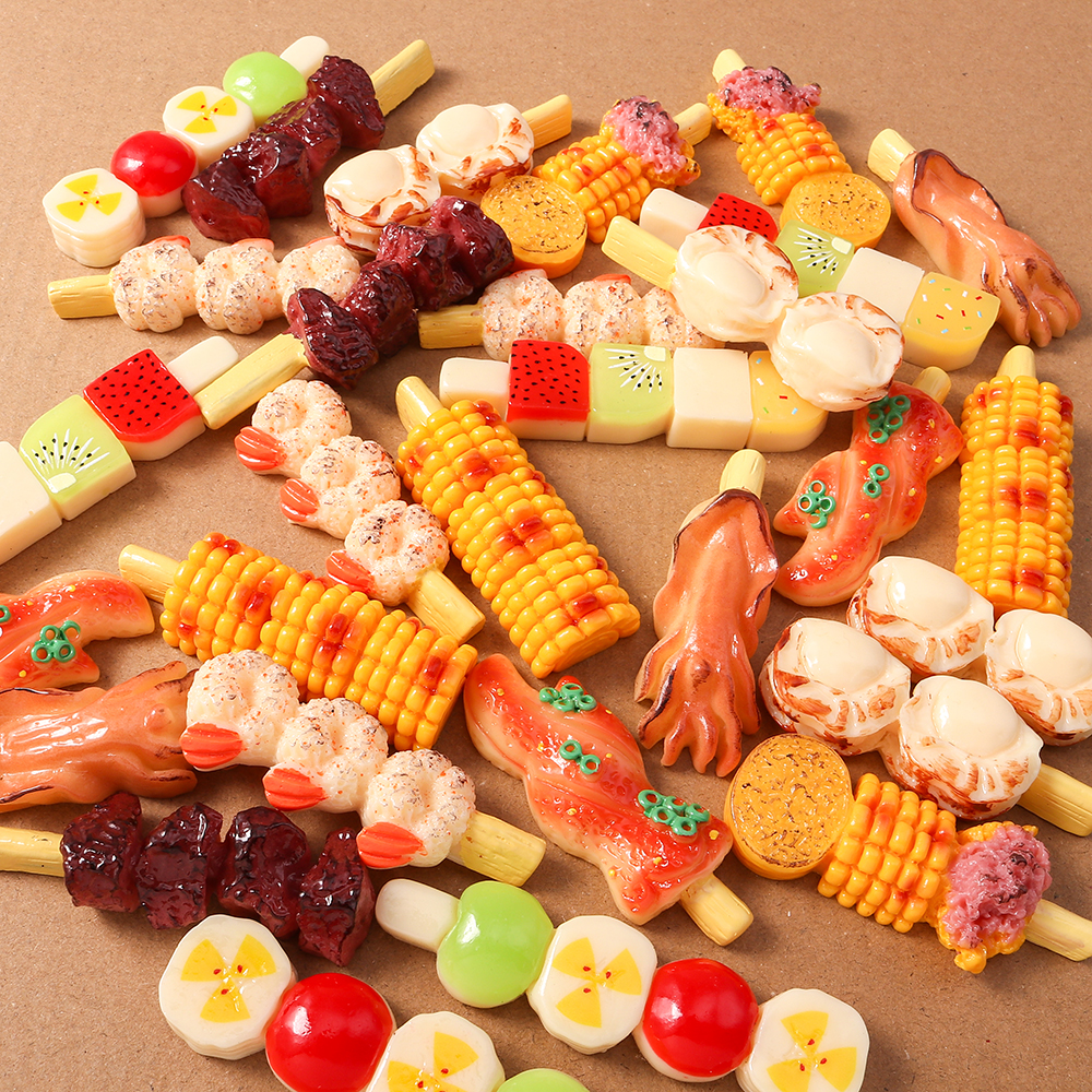 4pcs Simulation Foood Barbecue - Embellishments For Scrapbooking reseña y precio